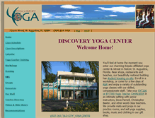 Tablet Screenshot of discoveryyoga.com